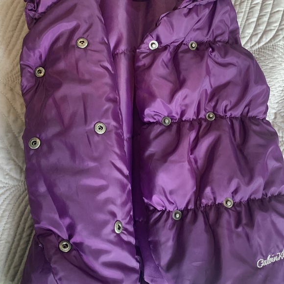 Purple Calvin Klein Jeans puffer vest, girls size 3 - Picture 3 of 7